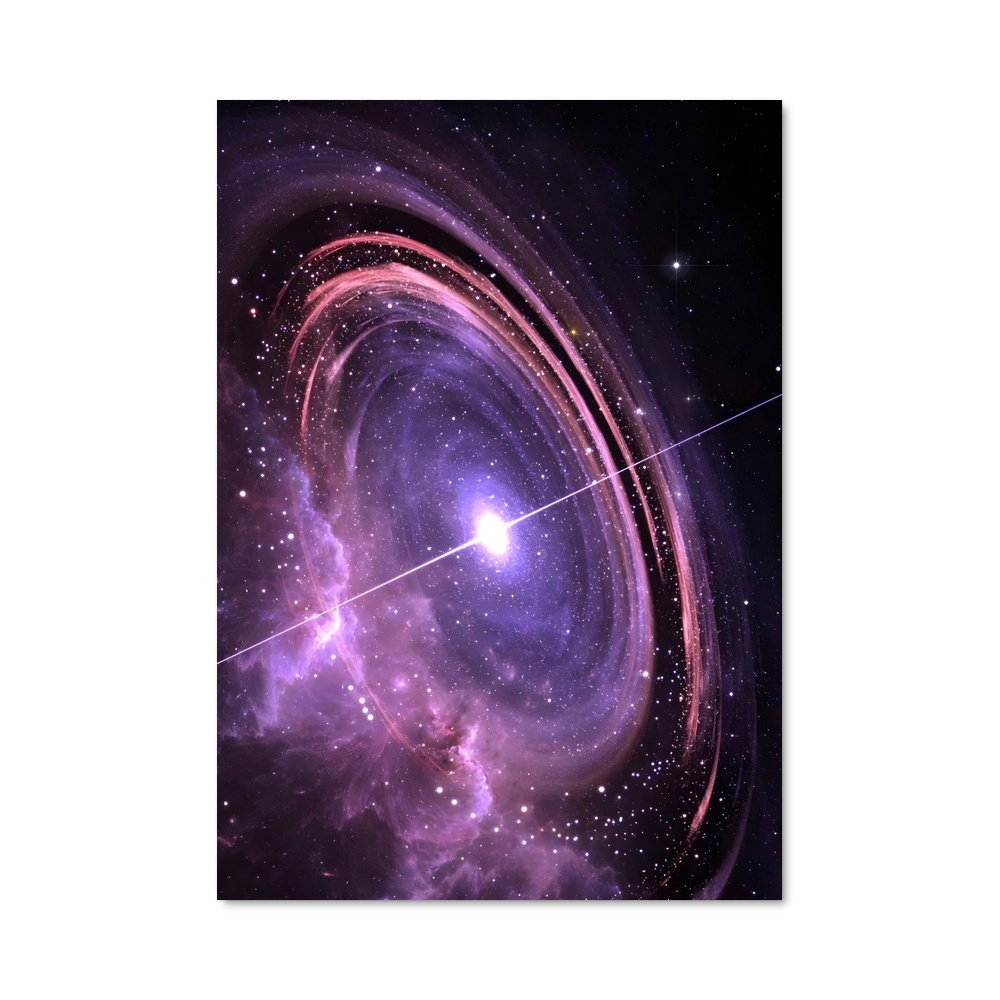 Poster Solar system tourbillonnante – affiche Système solaire